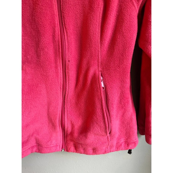 Columbia Womens Jacket Fleece Benton Springs Zip Front Pink Medium - Picture 5 of 5